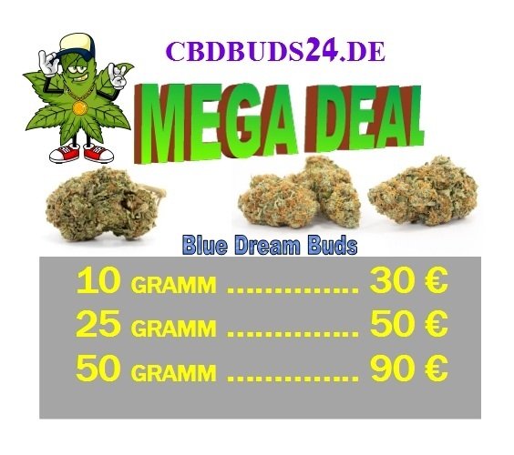 MEGA DEAL Blue Dream Buds (10g/30€,25g/50€,50g/90€)
